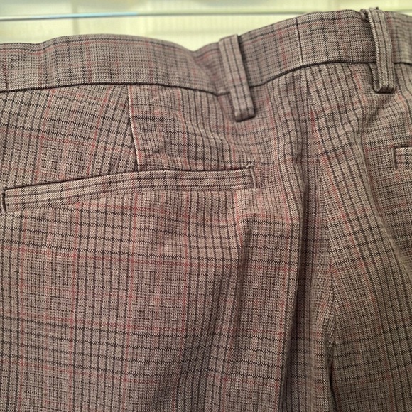 Banana Republic plaid pants with hints of black, grey, red. - Picture 5 of 7